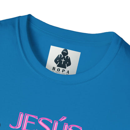 Pink lt of Unisex Softstyle T-Shirt - 'Jesús Maranatha Coming Soon' Spiritual Tee