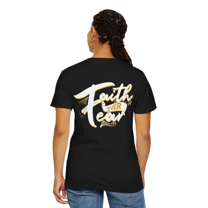 Faith Over Fear Graphic Tee, Inspirational T-Shirt, Christian Apparel, Unisex Religious Shirt, Powerfull Fashion