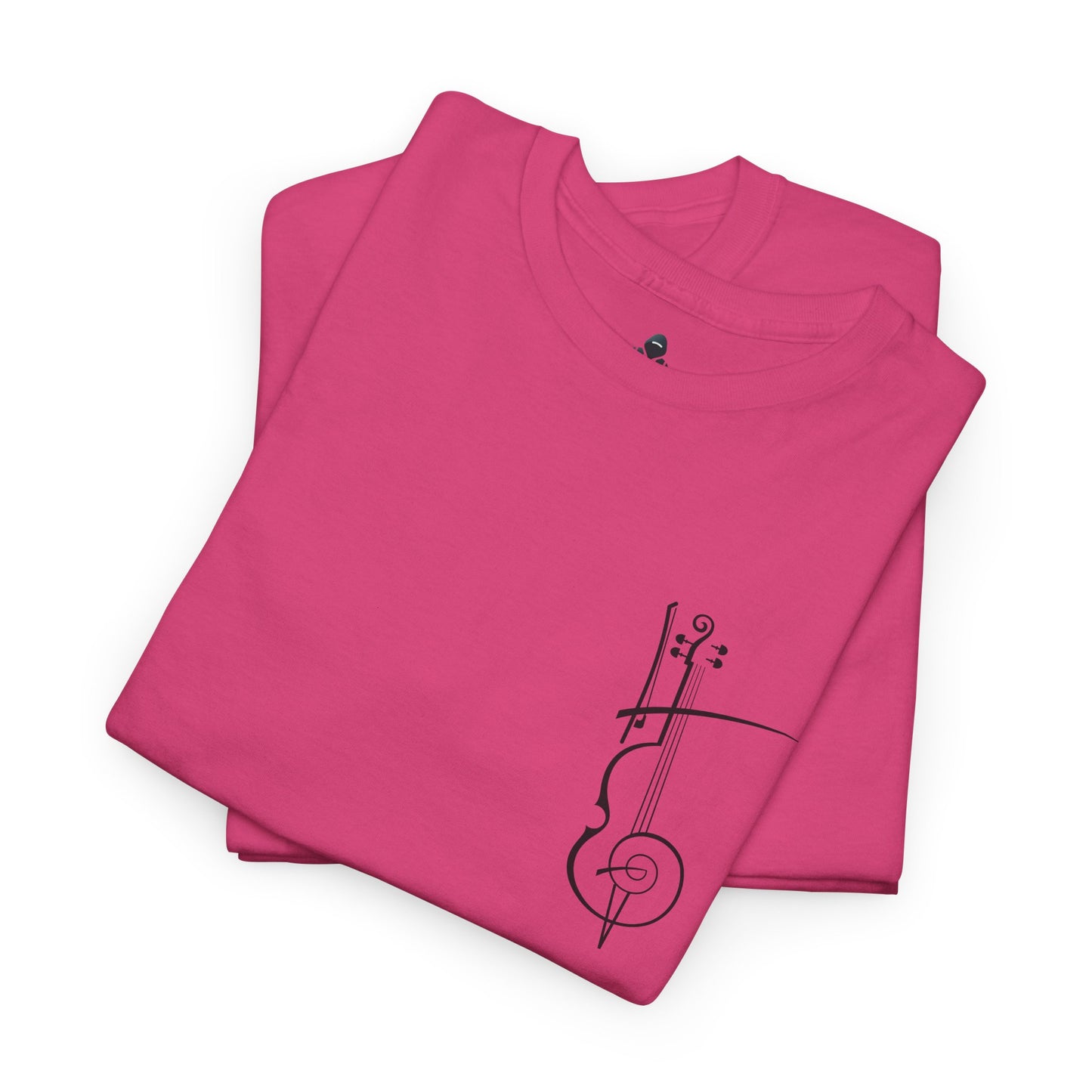 (Ropa Ft Hector David) Vintage Violin Graphic Tee, Unisex Cotton T-Shirt, Retro Violin Art, Perfect for Musicians, Music Lover Gift,
