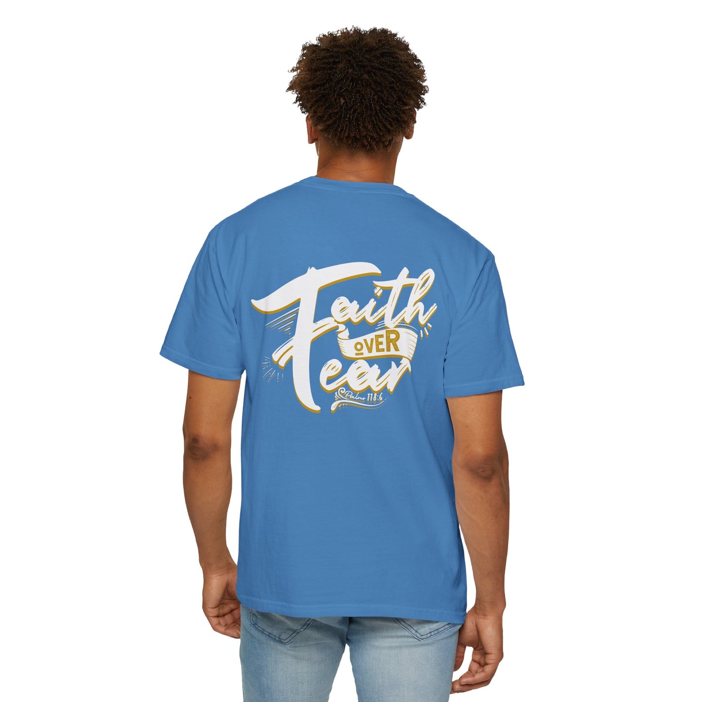 Faith Over Fear Graphic Tee, Inspirational T-Shirt, Christian Apparel, Unisex Religious Shirt, Powerfull Fashion
