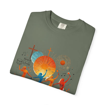 Unisex Garment-Dyed T-Shirt, Dance Design Tee, Seasonal Celebration Shirt, Gift for Dance Lovers, Festival Apparel