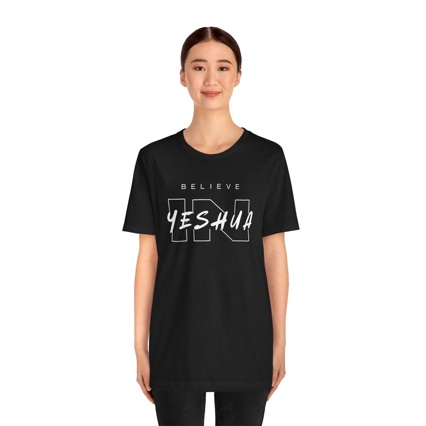 Unisex Short Sleeve Tee - 'Believe Yeshua' Inspirational Graphic Tee