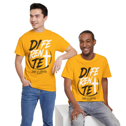 Faith Graphic Tee — “Diferente” Cross Design Christian T-Shirt