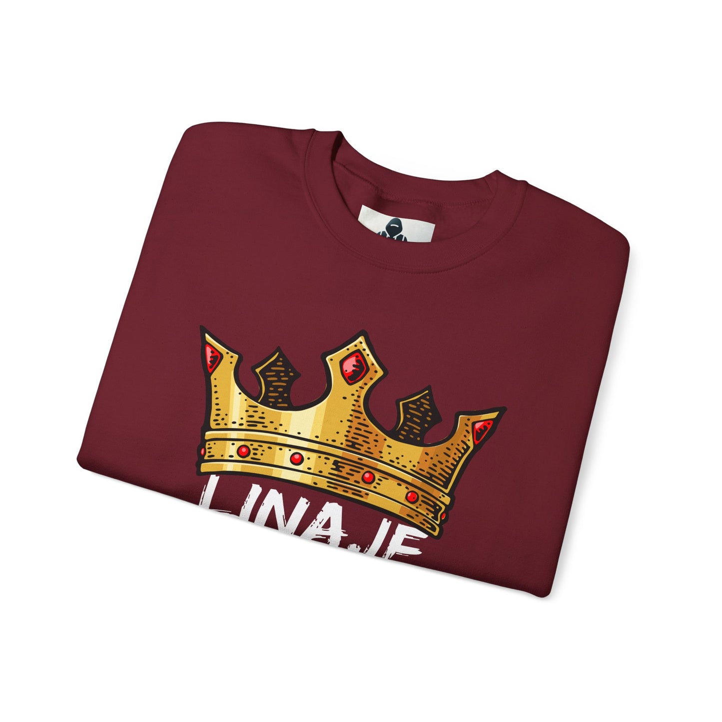 Crown Design Unisex Crewneck Sweatshirt - 'LINAJE REAL'