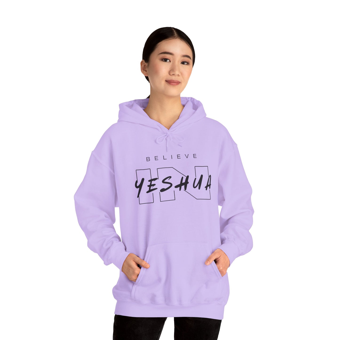 Unisex Heavy Blend™ Hooded Sweatshirt - 'Believe Yeshua' Inspirational Hoodie