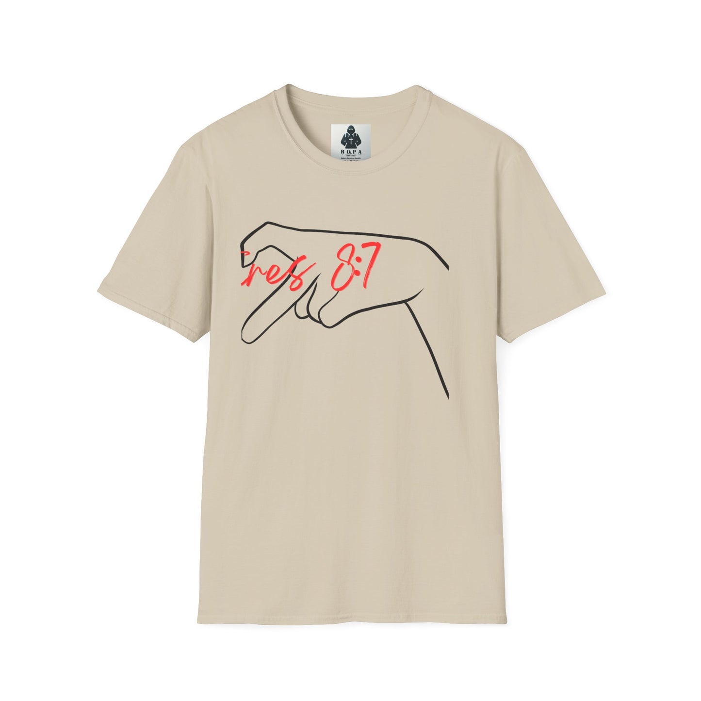 Unisex Softstyle T-Shirt with 'rez 87' Graphic - Casual Streetwear Tee