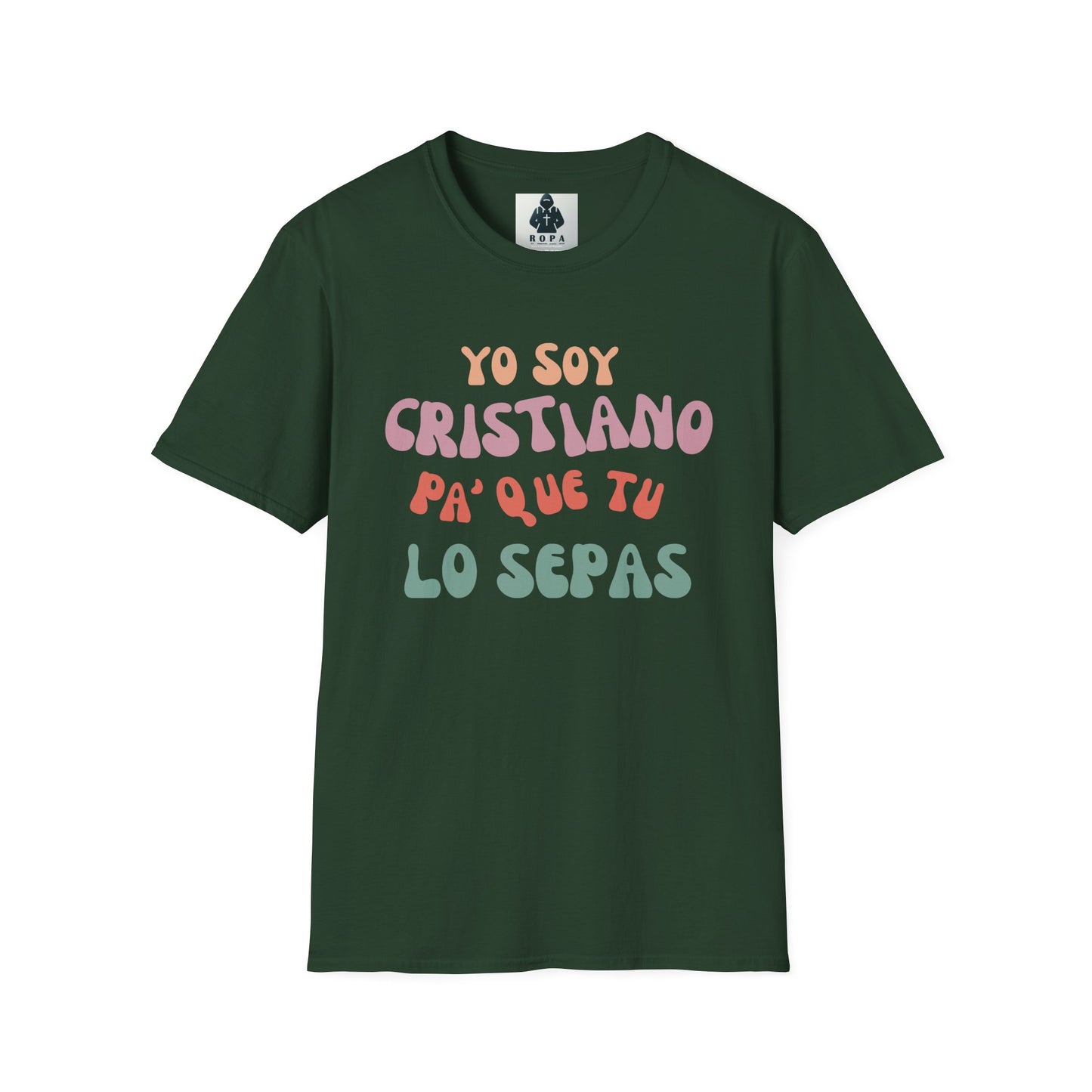 Yo Soy Cristiano Unisex Softstyle T-Shirt - Fun Statement Tee for Faith and Culture