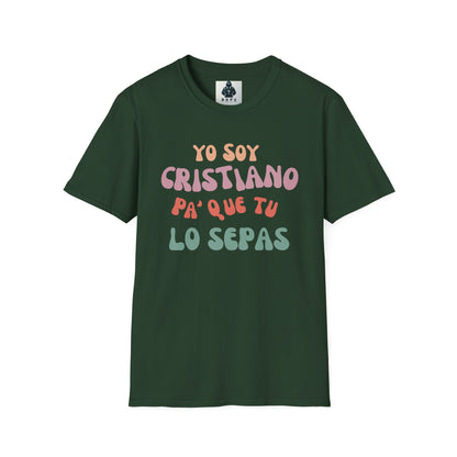 Yo Soy Cristiano Unisex Softstyle T-Shirt - Fun Statement Tee for Faith and Culture