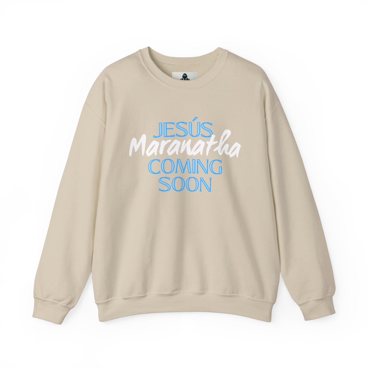 Unisex Heavy Blend™ Crewneck Sweatshirt - "JESÚS Maranatha COMING SOON" - Faith-Based Christian Apparel