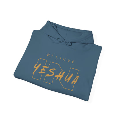 Unisex Heavy Blend™ Hooded Sweatshirt - 'Believe Yeshua' Inspirational Hoodie