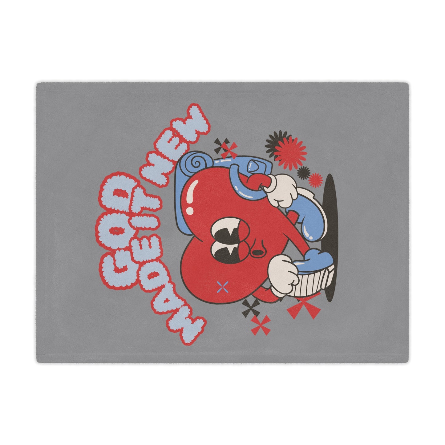 God Made It New Microfiber Blanket - Cozy Heart Design for Comfort and Inspiration