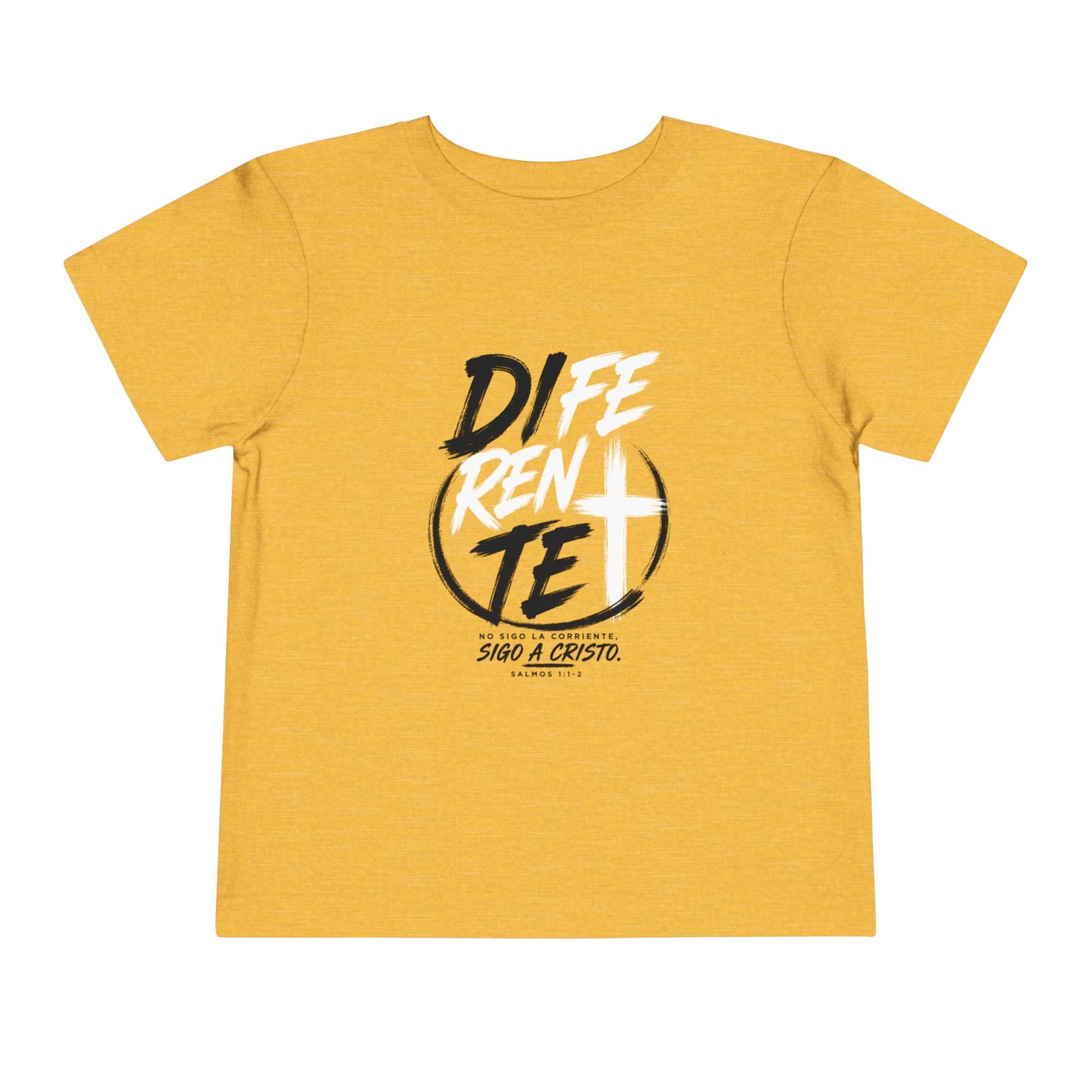 Toddler Tee — "Diferente" Christian Cross Graphic