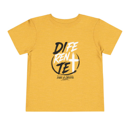 Toddler Tee — "Diferente" Christian Cross Graphic