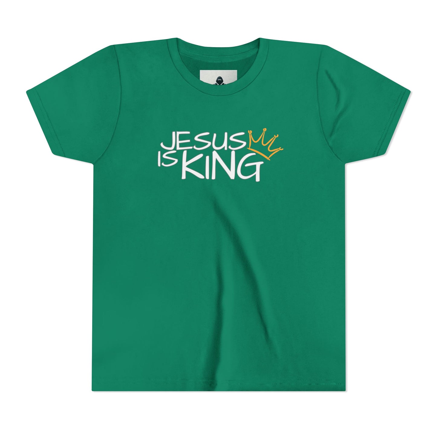 Youth Tee with Inspirational Jesus Design, Faith T-Shirt, Christian Gift, Summer Outfit, Religious Apparel, Kids Faithwear