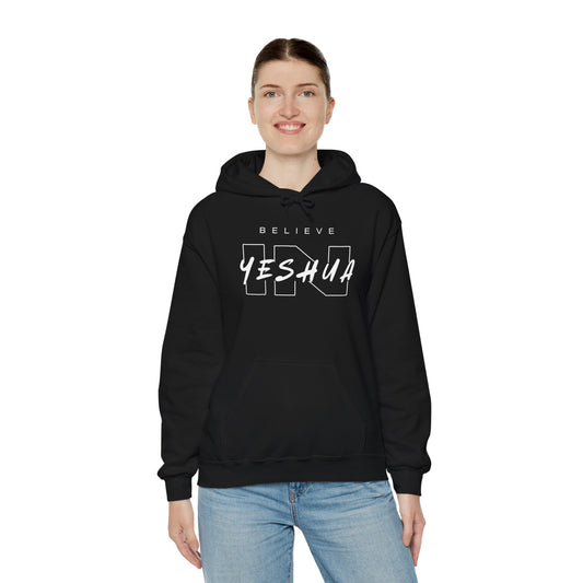 Unisex Heavy Blend™ Hooded Sweatshirt - 'Believe Yeshua' Inspirational Hoodie