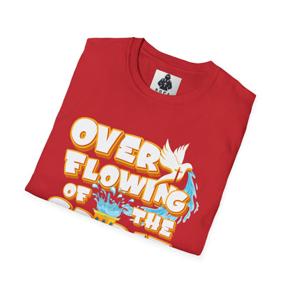 Overflowing of the Spirit Unisex Softstyle T-Shirt - Inspirational Graphic Tee for Everyday Wear