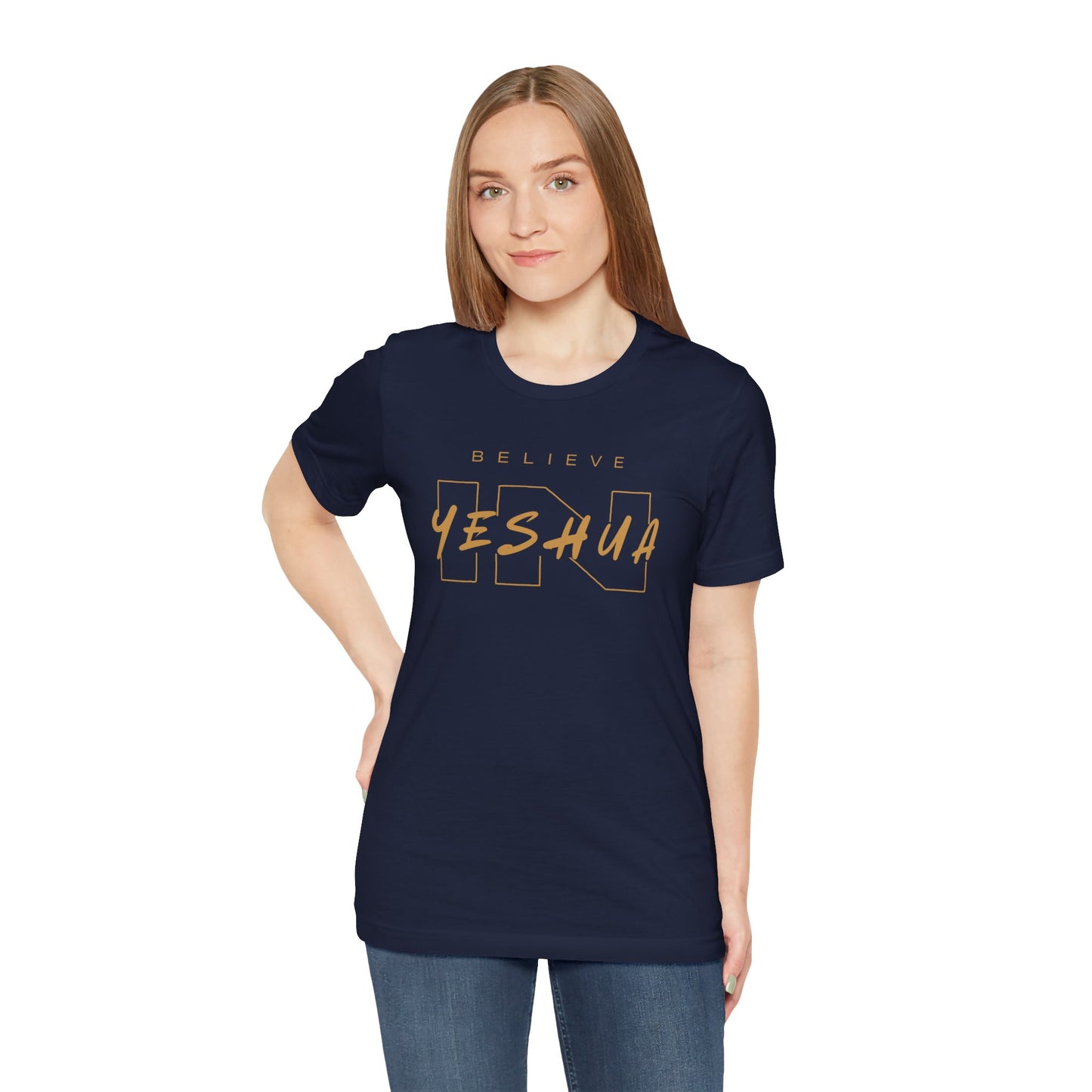 Unisex Short Sleeve Tee - 'Believe Yeshua' Inspirational Graphic Tee