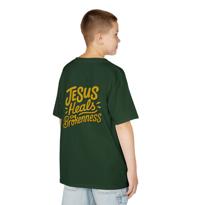 Kids Inspirational Tee - "Good" & "Jesus Heals Brokenness" - Perfect for Church, Gifts, Birthdays, Family Events