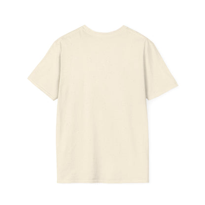 Minimalist Unisex Softstyle T-Shirt with Hand Design