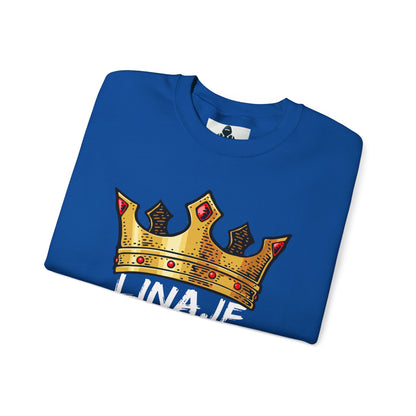 Crown Design Unisex Crewneck Sweatshirt - 'LINAJE REAL'