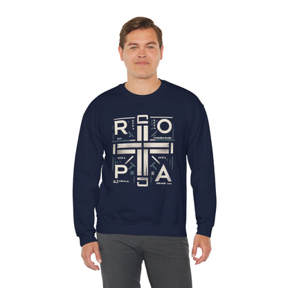 Eco-Friendly Graphic Crewneck Sweatshirt - R O P A  Cruz Design