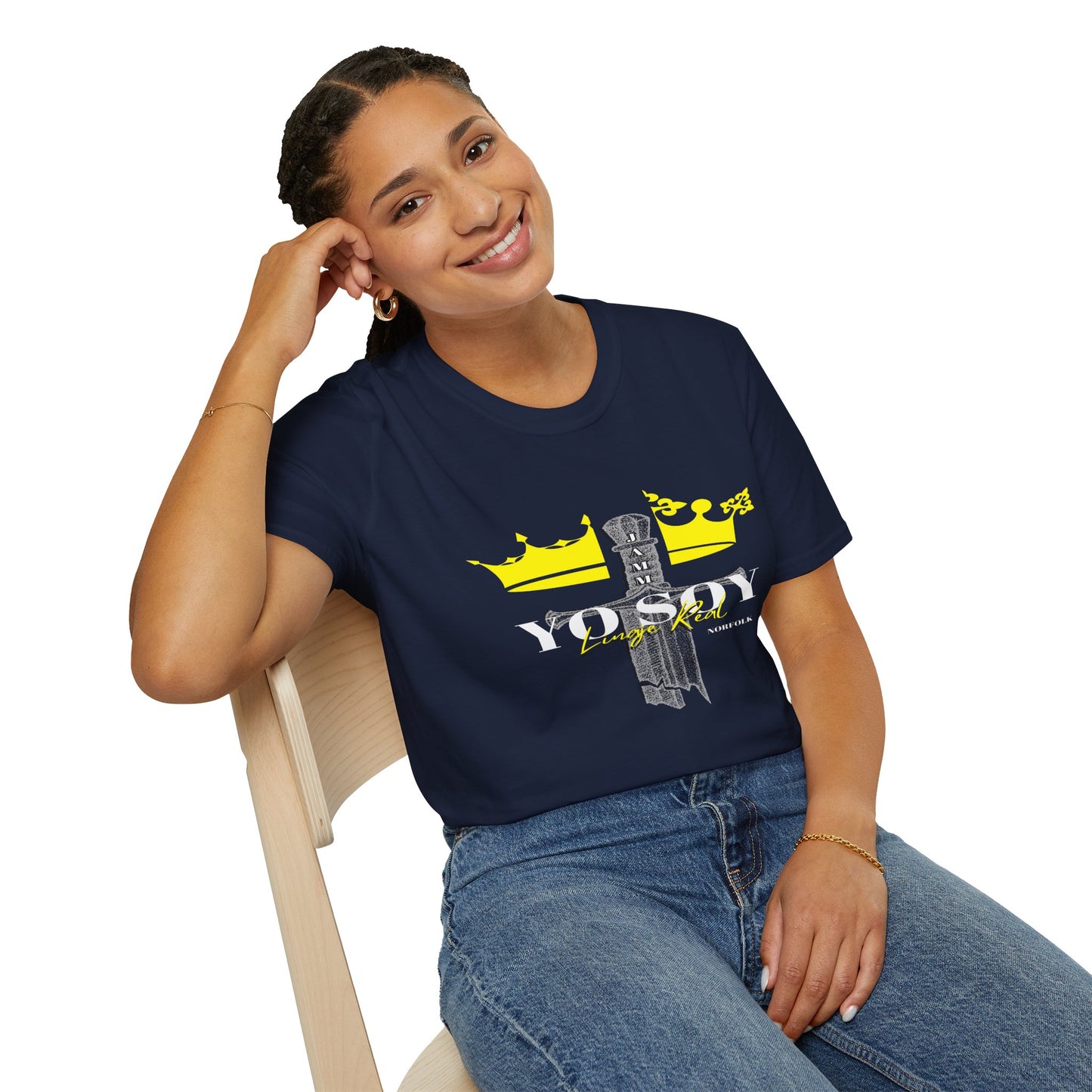 Crown Graphic Unisex Softstyle T-Shirt | Casual Wear, Streetwear, Gift for Friends, Birthday, Everyday Fashion