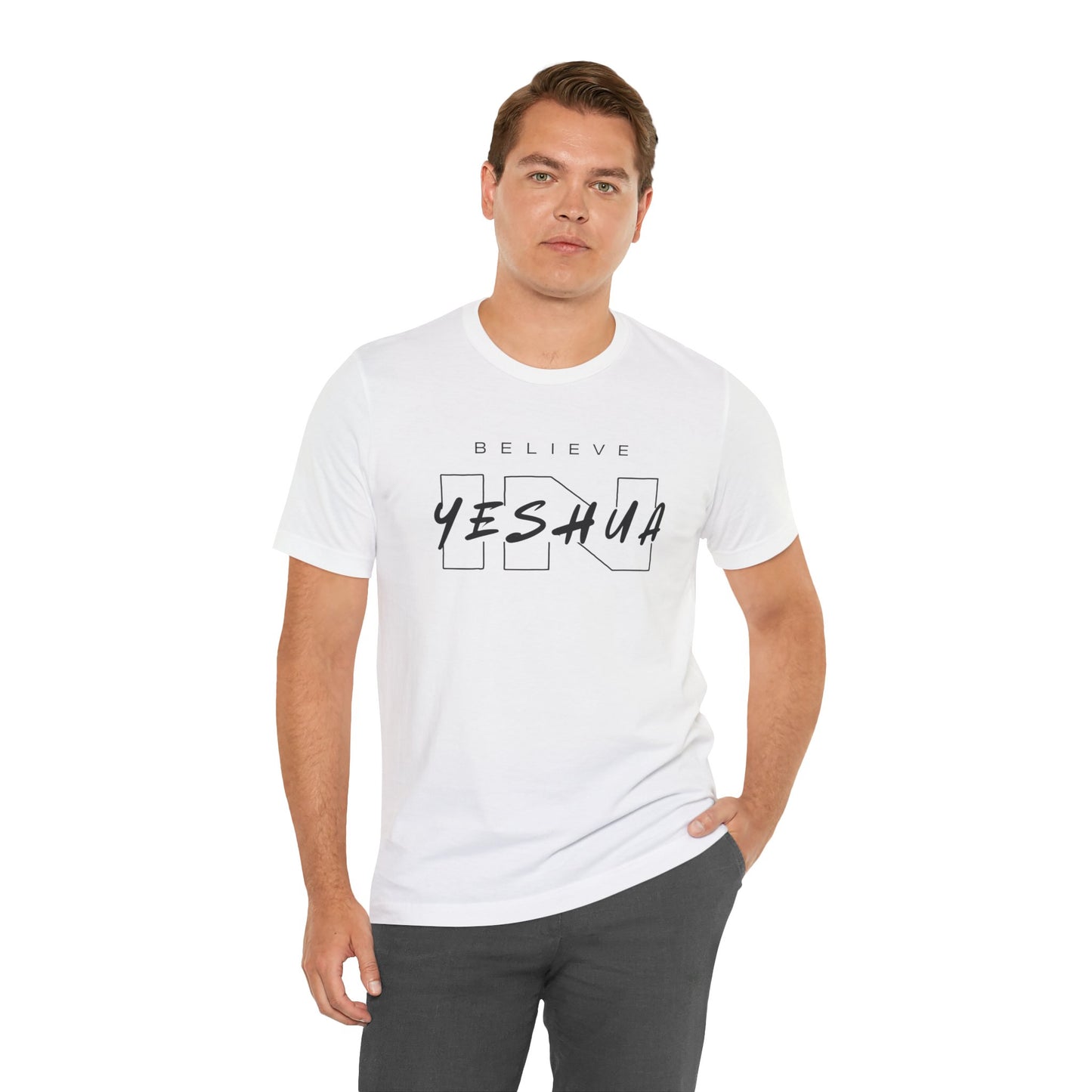 Unisex Short Sleeve Tee - 'Believe Yeshua' Inspirational Graphic Tee