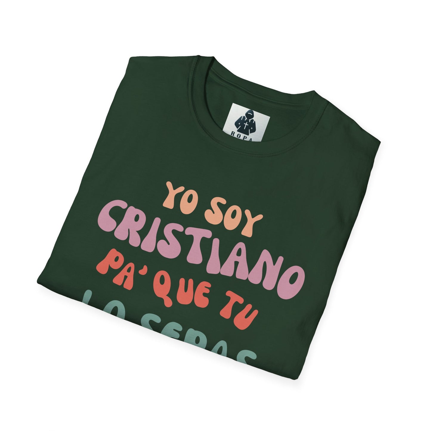 Yo Soy Cristiano Unisex Softstyle T-Shirt - Fun Statement Tee for Faith and Culture