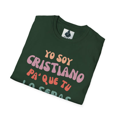 Yo Soy Cristiano Unisex Softstyle T-Shirt - Fun Statement Tee for Faith and Culture