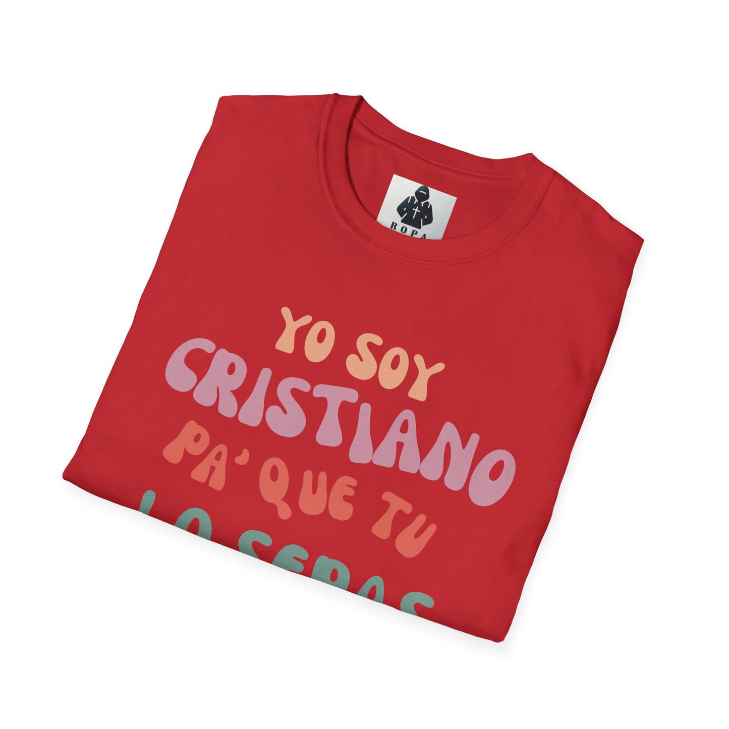 Yo Soy Cristiano Unisex Softstyle T-Shirt - Fun Statement Tee for Faith and Culture