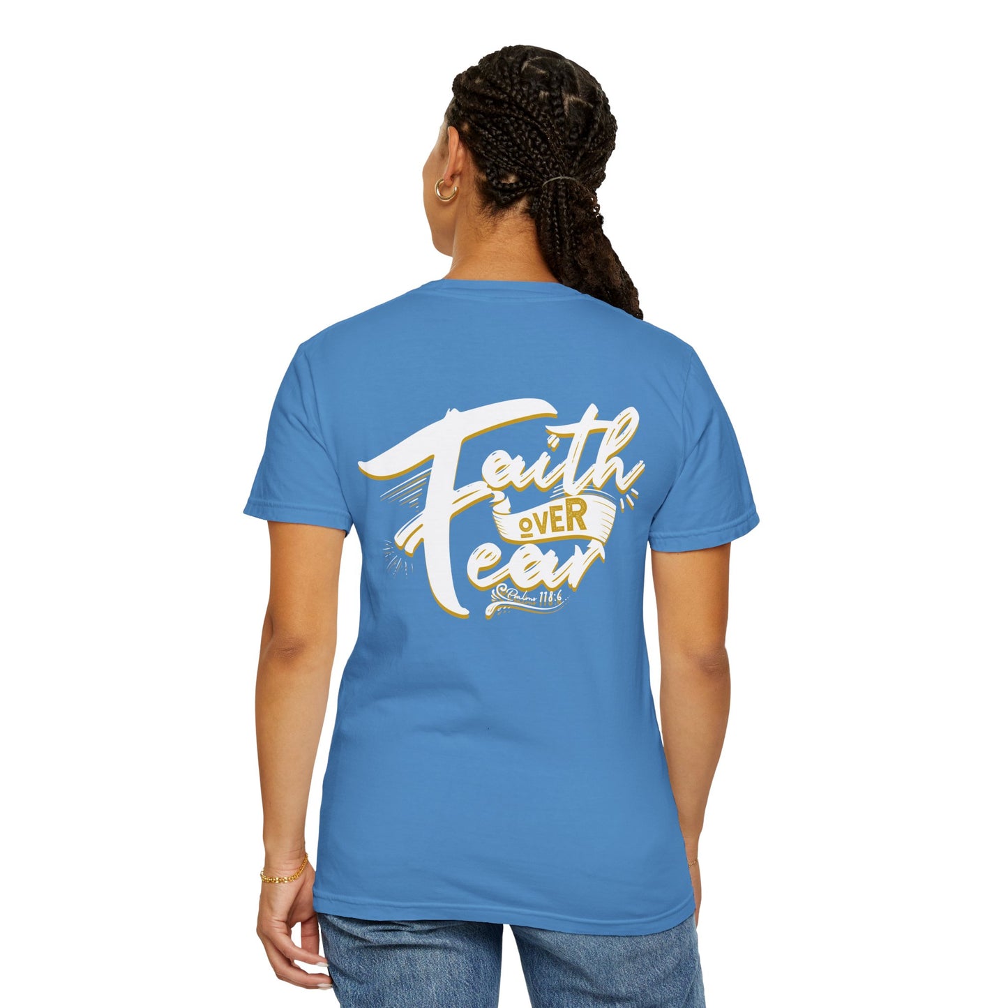Faith Over Fear Graphic Tee, Inspirational T-Shirt, Christian Apparel, Unisex Religious Shirt, Powerfull Fashion