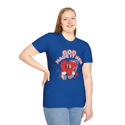 God Made New Unisex Softstyle T-Shirt - Fun & Playful Graphic Tee
