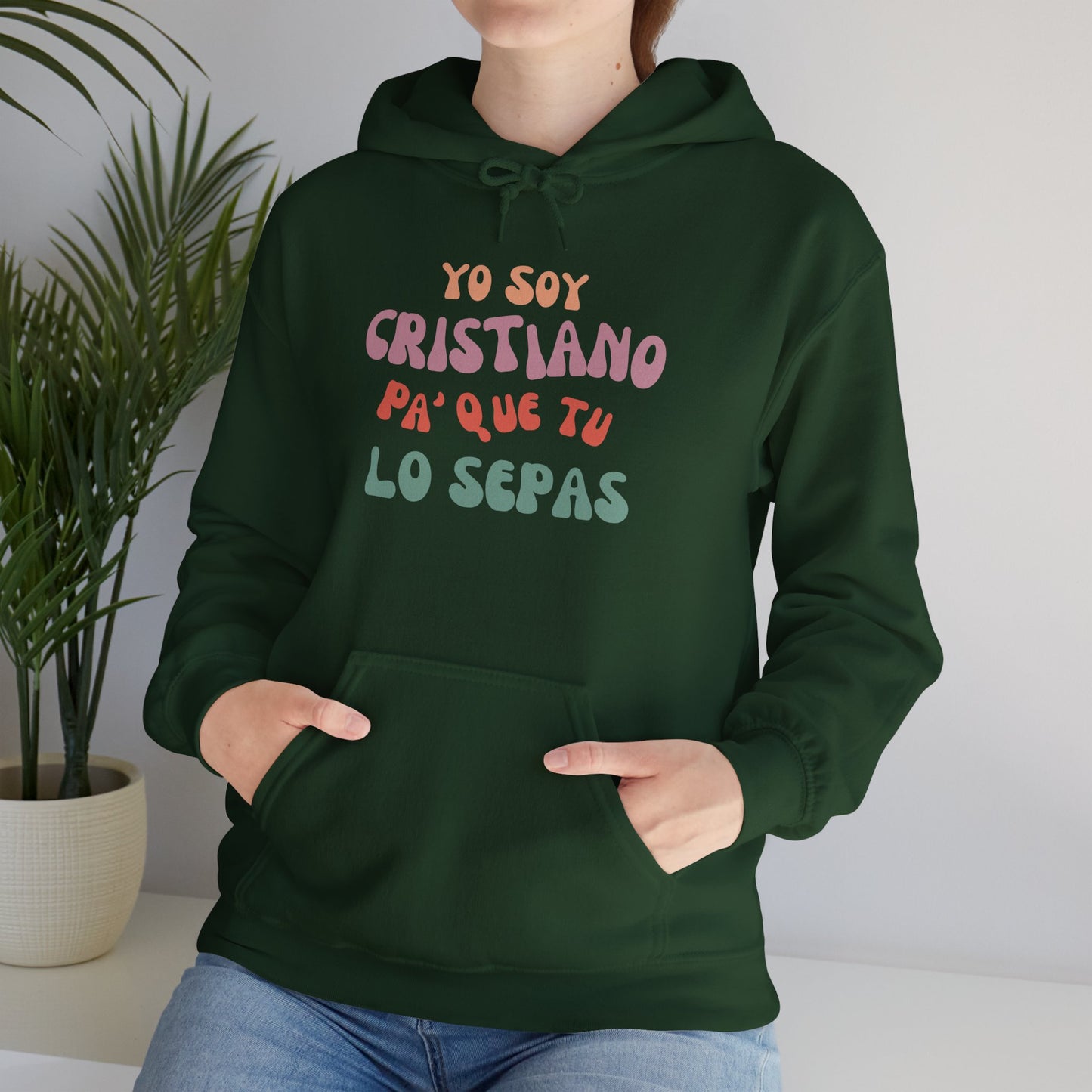 Unisex Heavy Blend Hooded Sweatshirt - 'Yo Soy Cristiano' Statement Sweatshirt