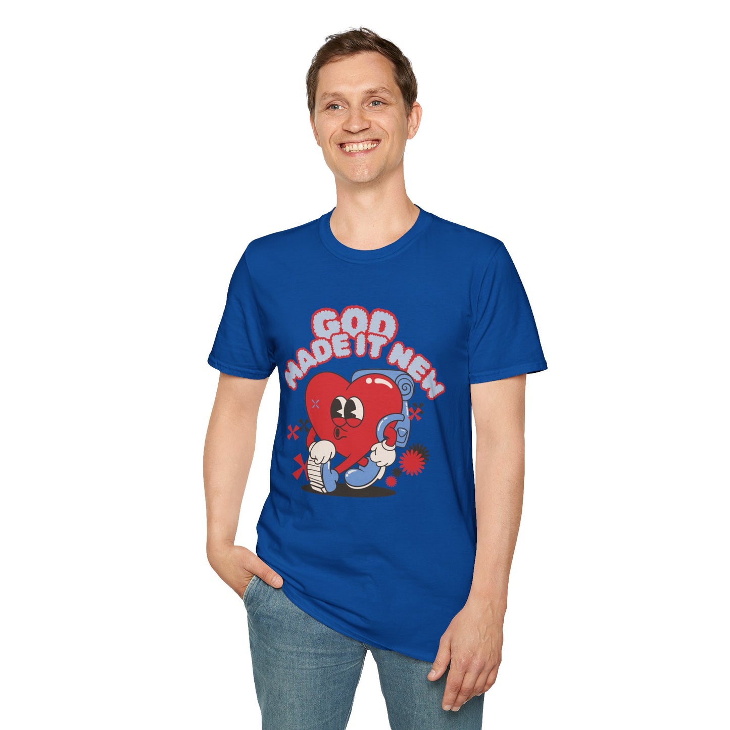 God Made New Unisex Softstyle T-Shirt - Fun & Playful Graphic Tee