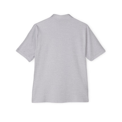 Faith-Inspired Men's Piqué Polo Shirt, Christian Apparel, Gift for Believers, Casual Outfit, Jesus Coming Soon