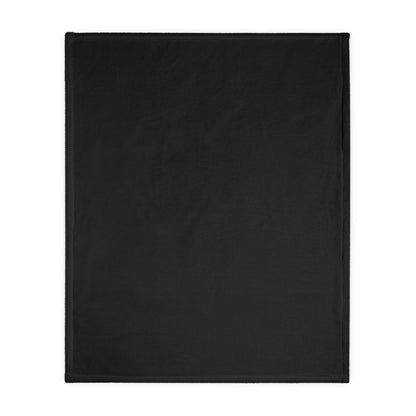 Black LINAJE REAL Crown Microfiber Blanket - Cozy Two-Sided Print for Comfort and Inspiration