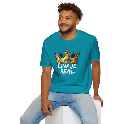Unisex Softstyle T-Shirt - "Linaje Real" Crown Design - Perfect for Celebrations and Everyday Wear
