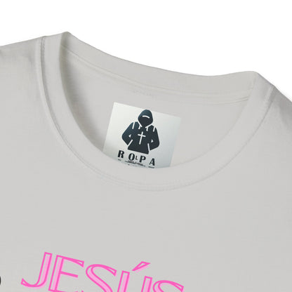 Pink lt of Unisex Softstyle T-Shirt - 'Jesús Maranatha Coming Soon' Spiritual Tee
