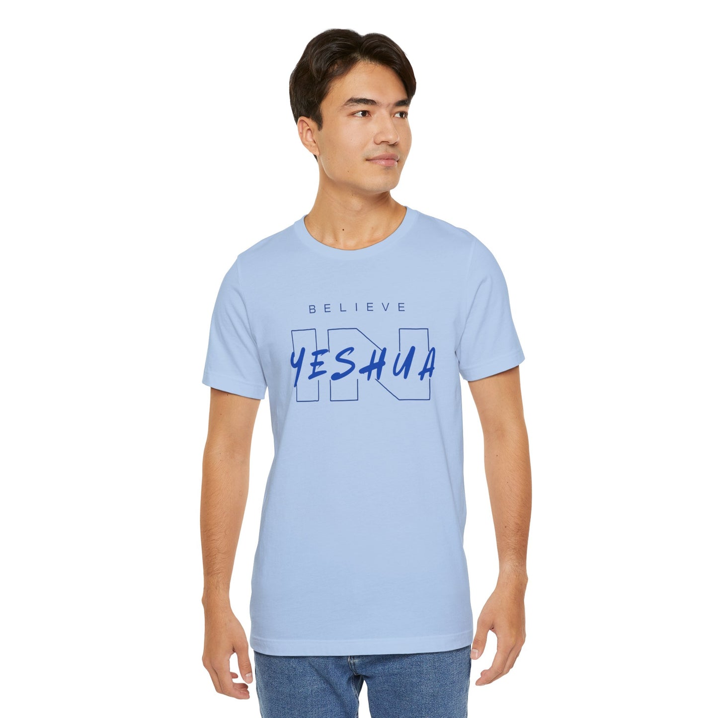 Unisex Short Sleeve Tee - 'Believe Yeshua' Inspirational Graphic Tee