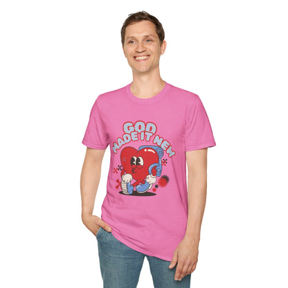 God Made New Unisex Softstyle T-Shirt - Fun & Playful Graphic Tee