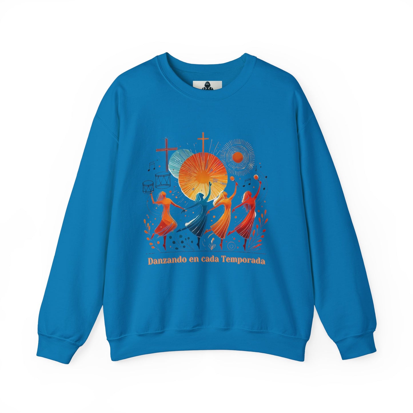 Danzando en cada Temporada Sweatshirt | Unisex Heavy Blend Crewneck with Colorful Dance Design