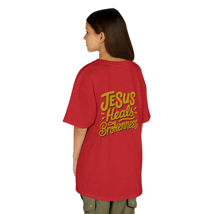 Kids Inspirational Tee - "Good" & "Jesus Heals Brokenness" - Perfect for Church, Gifts, Birthdays, Family Events