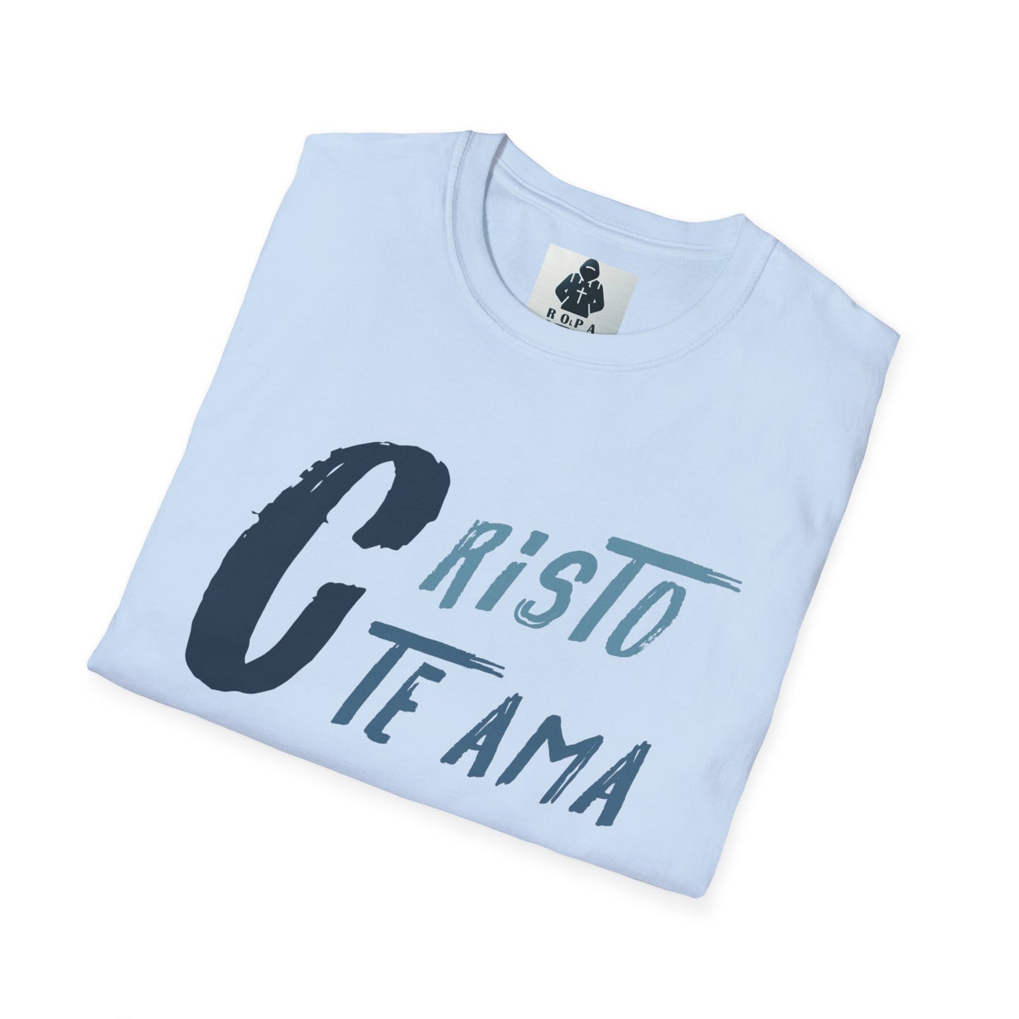 Unisex Softstyle T-Shirt - 'Cristo Te Ama' Inspirational Tee