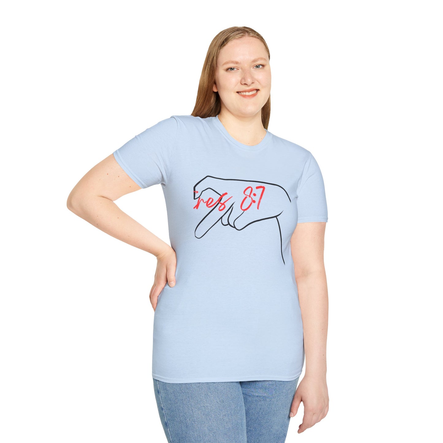 Unisex Softstyle T-Shirt with 'rez 87' Graphic - Casual Streetwear Tee