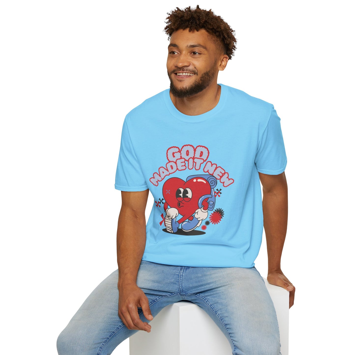 God Made New Unisex Softstyle T-Shirt - Fun & Playful Graphic Tee