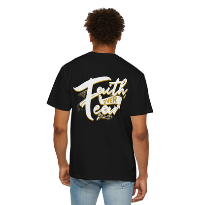 Faith Over Fear Graphic Tee, Inspirational T-Shirt, Christian Apparel, Unisex Religious Shirt, Powerfull Fashion