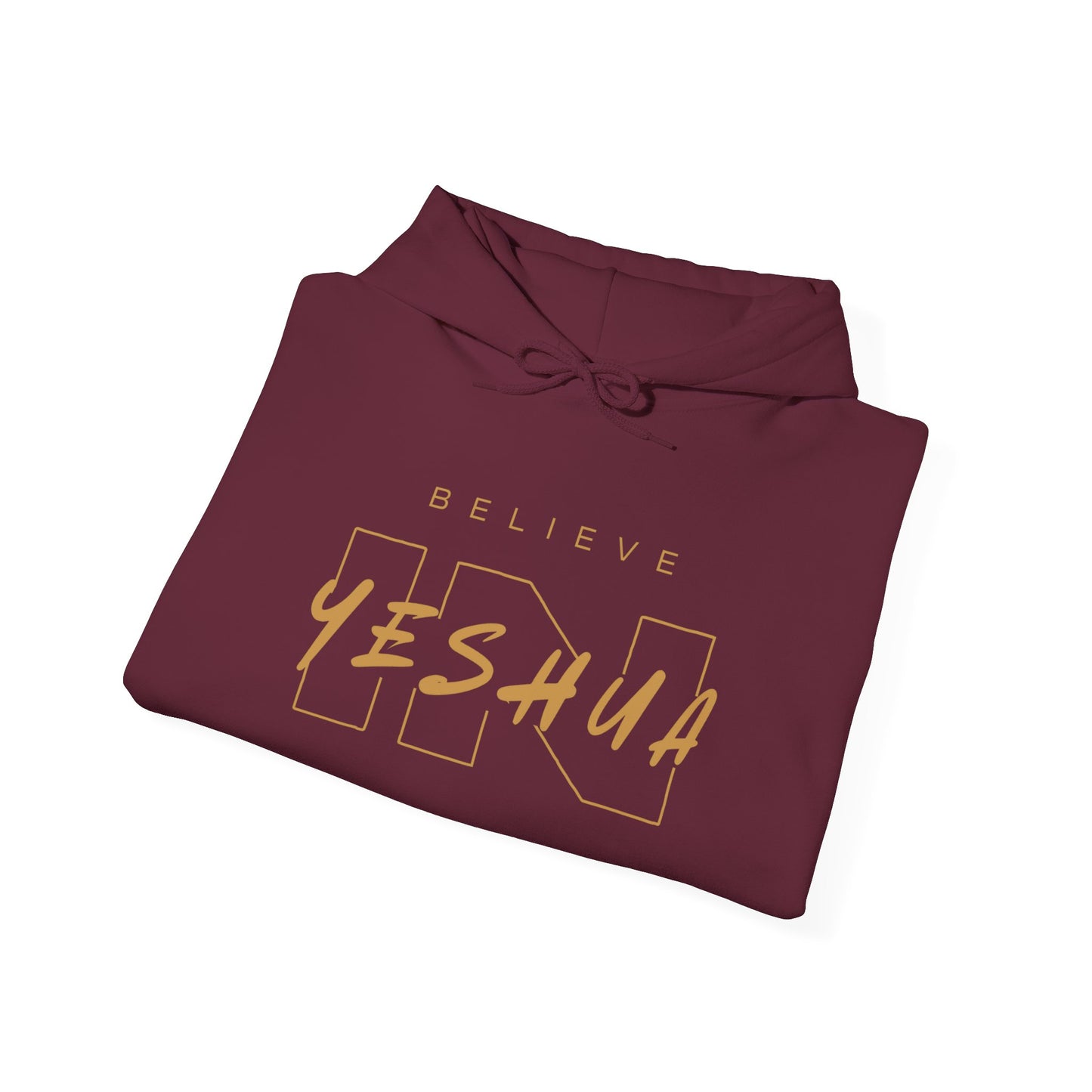 Unisex Heavy Blend™ Hooded Sweatshirt - 'Believe Yeshua' Inspirational Hoodie