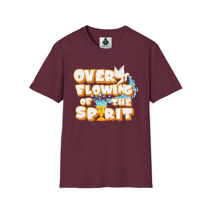 Overflowing of the Spirit Unisex Softstyle T-Shirt - Inspirational Graphic Tee for Everyday Wear