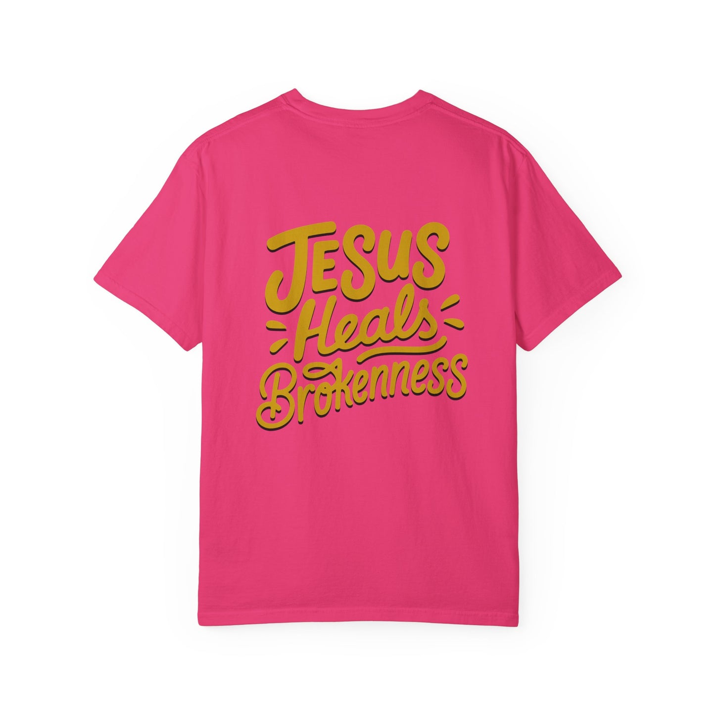 Inspirational Unisex T-Shirt - Jesus Heals Brokenness, Faith Shirt, Encouraging Apparel, Christian Gift, Spiritual Clothing