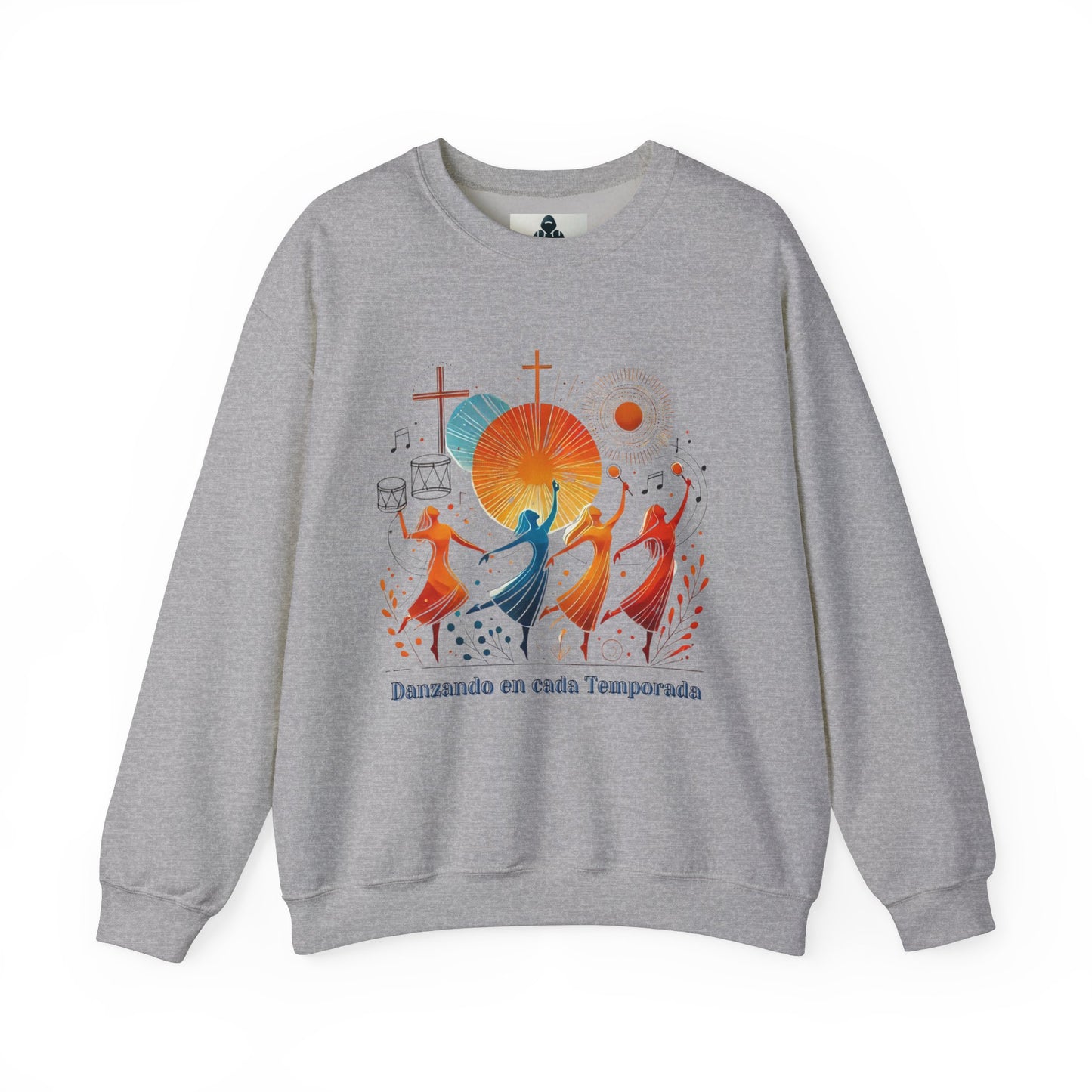 Danzando en cada Temporada Sweatshirt | Unisex Heavy Blend Crewneck with Colorful Dance Design